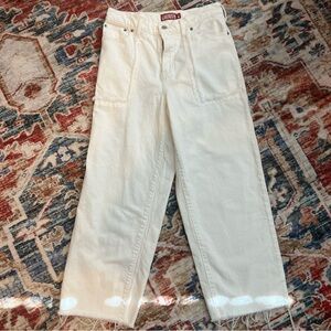 White High Rise Wide Leg Pants lucky brand